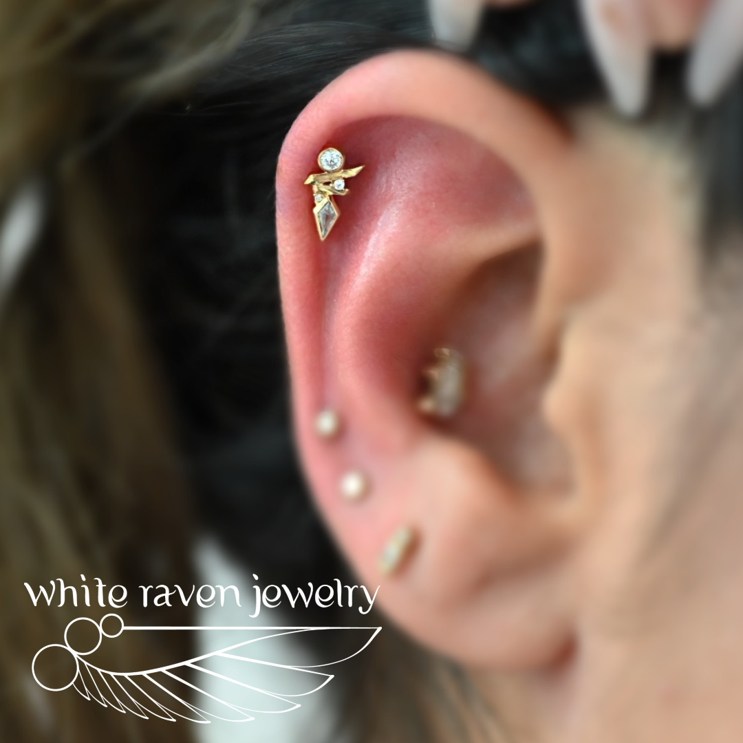 14kt Gold Goddess by White Raven