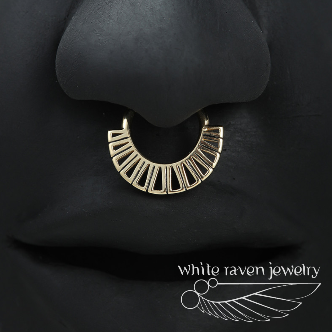 14kt Gold  Hinge Ring : Quest by White Raven