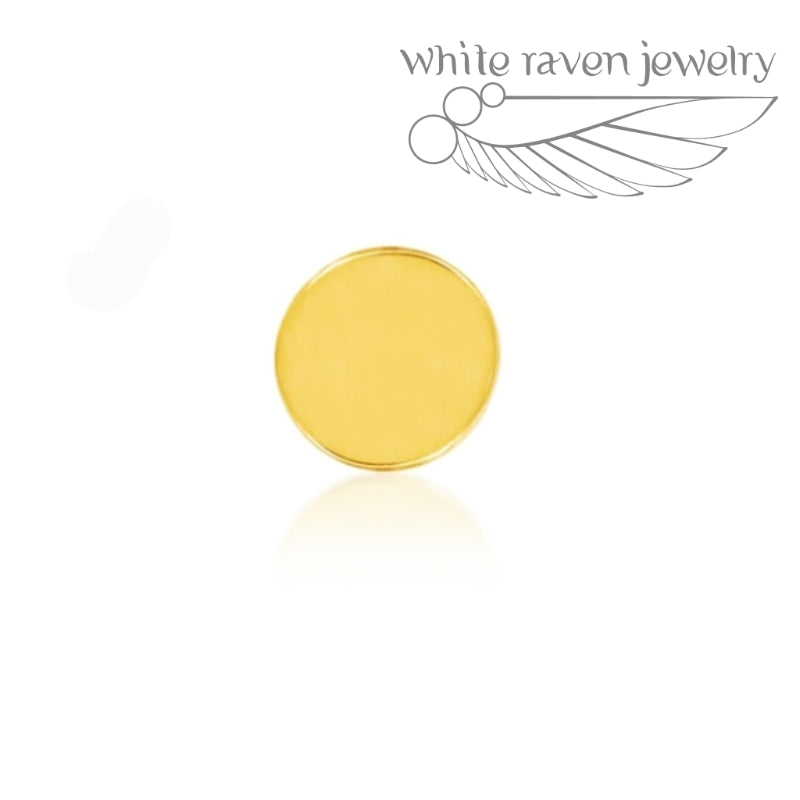 White Raven 14kt: Gold Disc