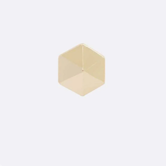 14kt Gold Hex Stud by Tether