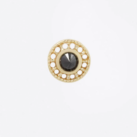 14kt Gold Omega 12 with Genuine Black Diamond by Tether